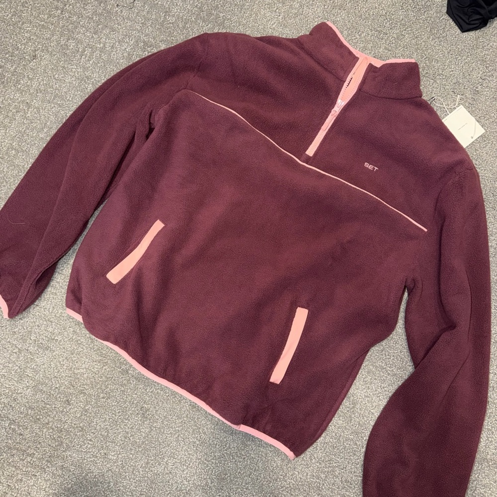 SET Active Purple Teddy Jacket - Picture 2 of 2